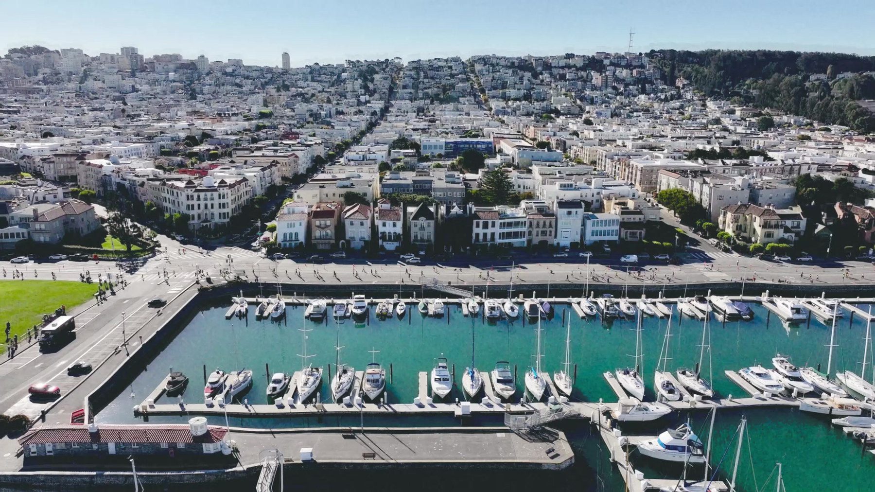 San Francisco and the Marina from the air